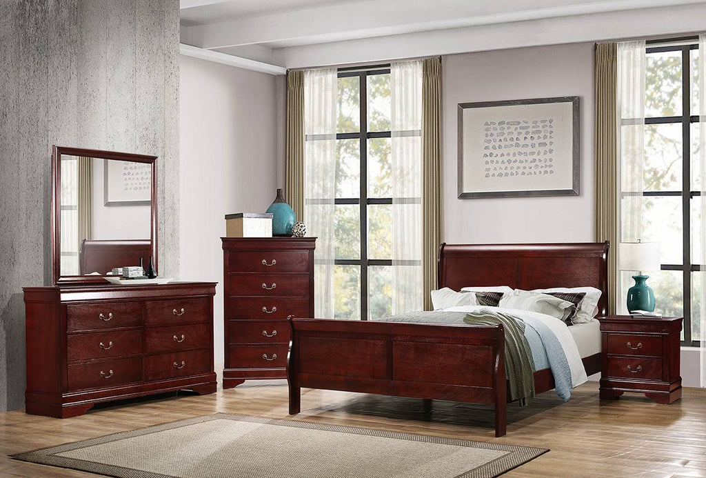 Coaster Furniture Louis Philippe Cherry Full Sleigh Bed D8908