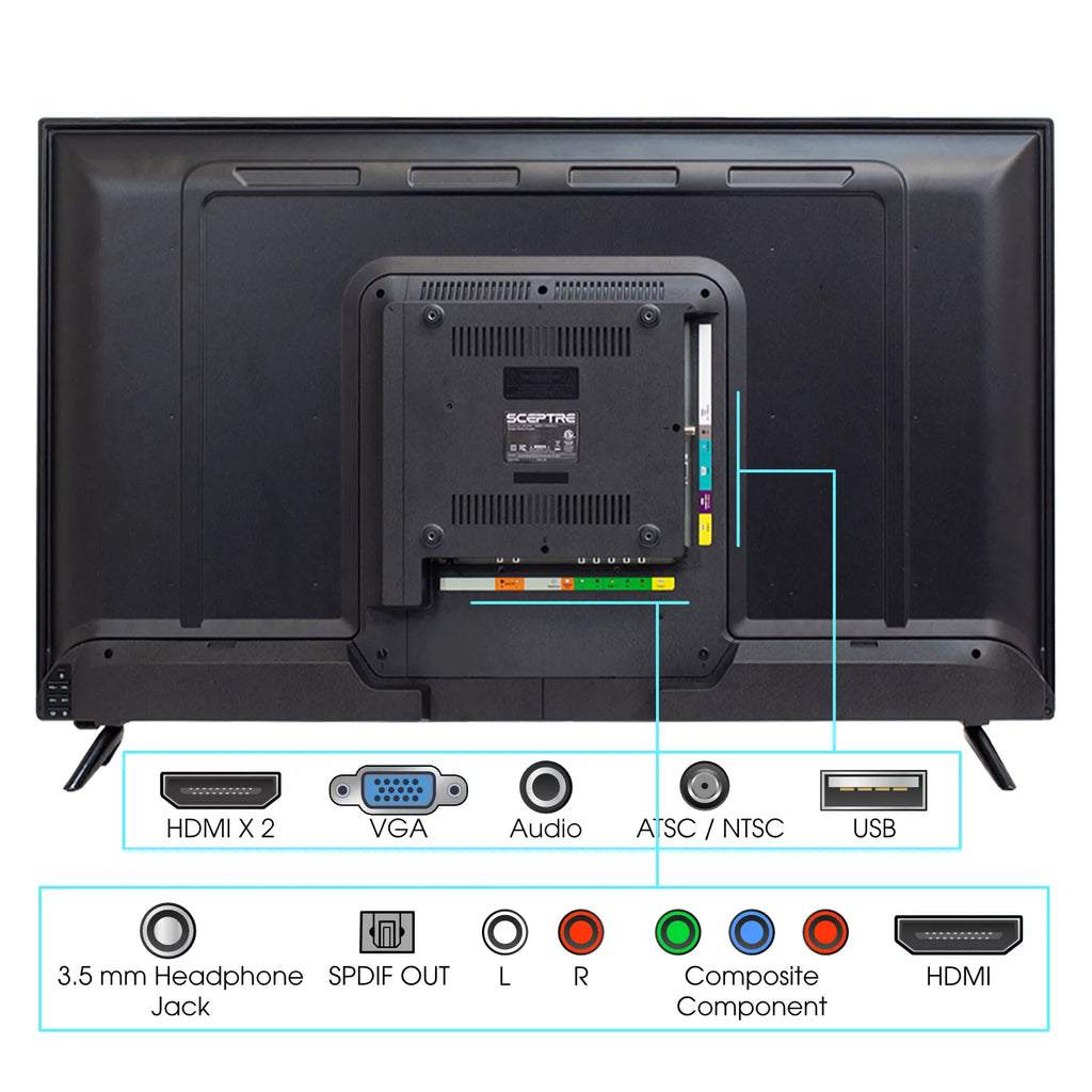 Sceptre 43" 1080P FHD LED TV X435BV-F L56542