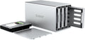 ORICO 4 Bay Hard Drive Enclosure 3.5inch Type-C to SATA Aluminum Alloy External HDD/SSD Storage Drive Enclosure Screw Installtion Data Safe Protection for Enterprise Backup Up to 64TB(4x16) - WS400C3