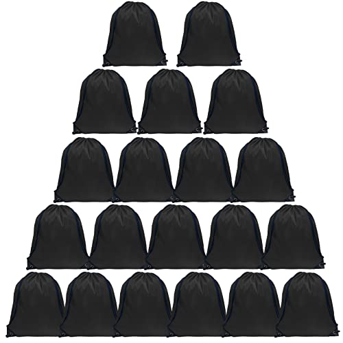 GoodtoU 40 Pack Drawstring Backpacks Waterproof Nylon Cinch Bags for School Gym N792