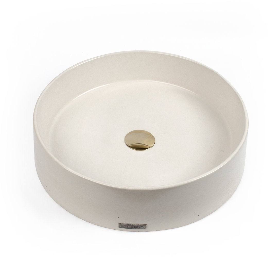 Concretti Designs Handmade Miami Concrete Vessel Sink - Yellow H6285