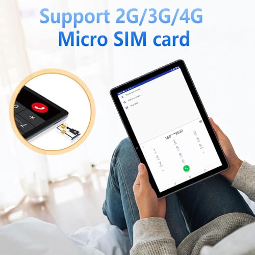 10.1 Inch Android 13 Tablet 4G LTE with SIM Card Slot, 12GB+512GB, Pink S843541