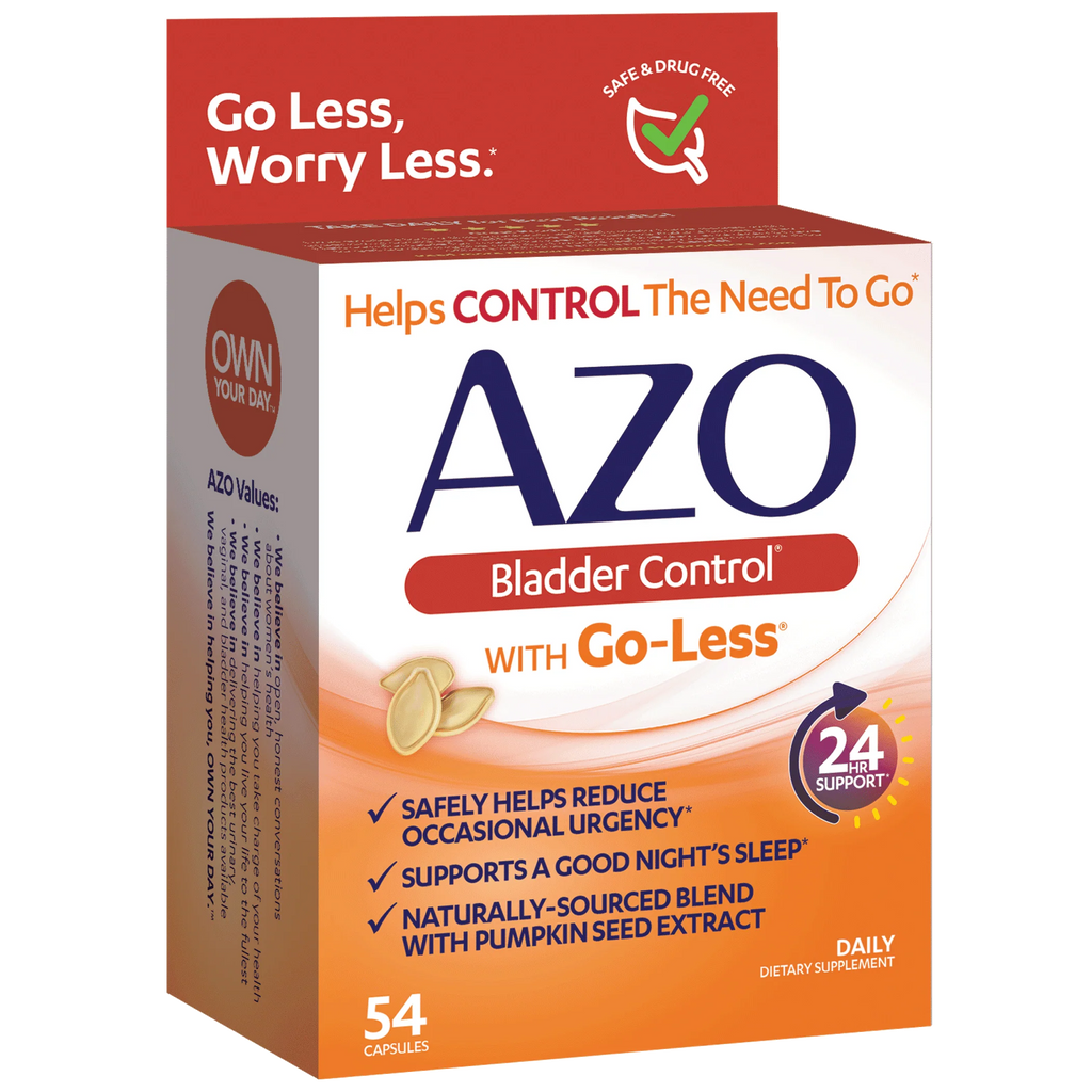 AZO Bladder Control with Go-Less Daily Supplement, 54 Count Capsules P383