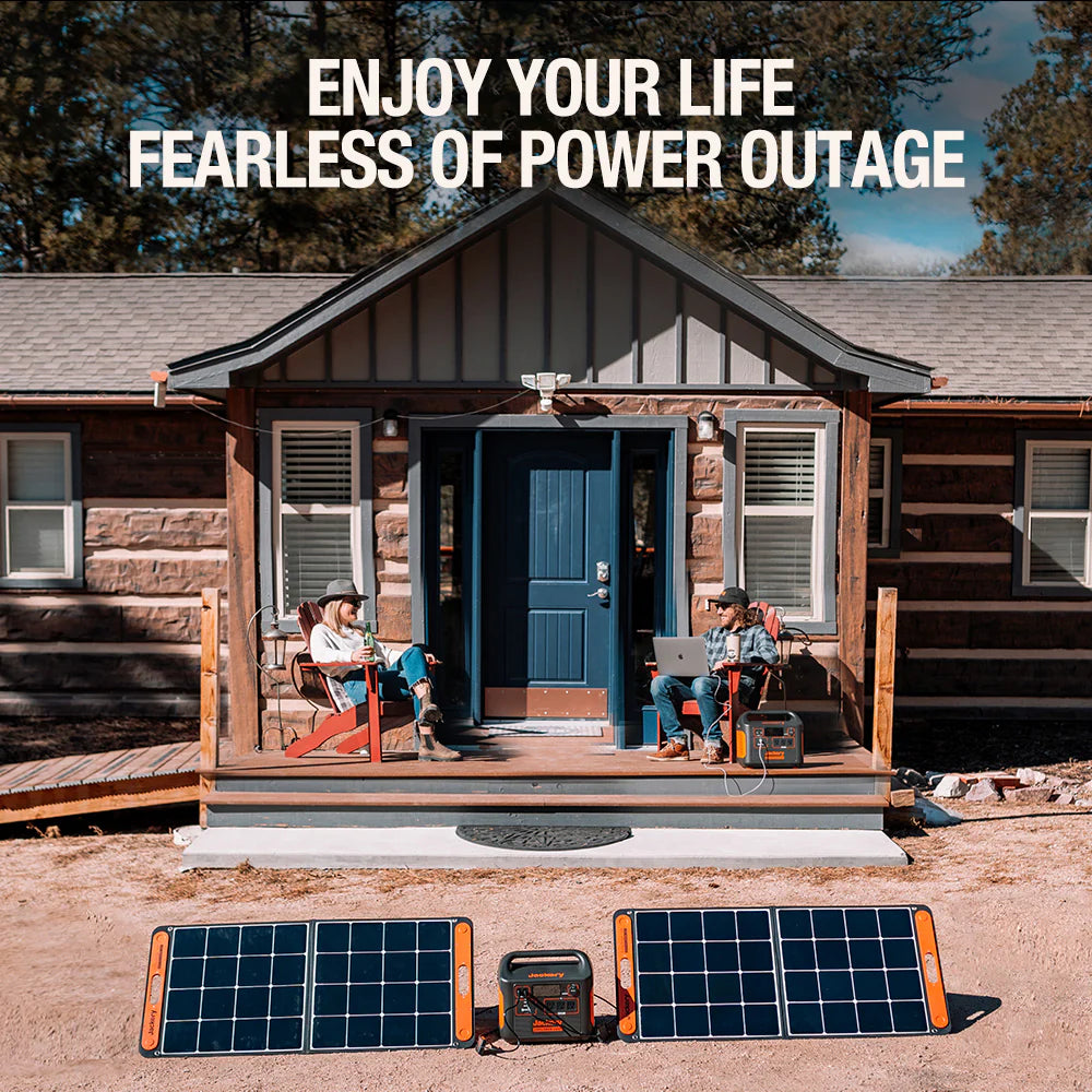 Jackery Solar Generator 1500 with 2 SolarSaga 100W M29116