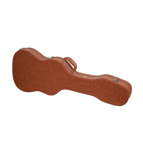 Crossrock Relief Series 335 Guitar Case for ES-335 & Semi-Hollow Electric Guitars, Carved Smoke Blue Finish S516