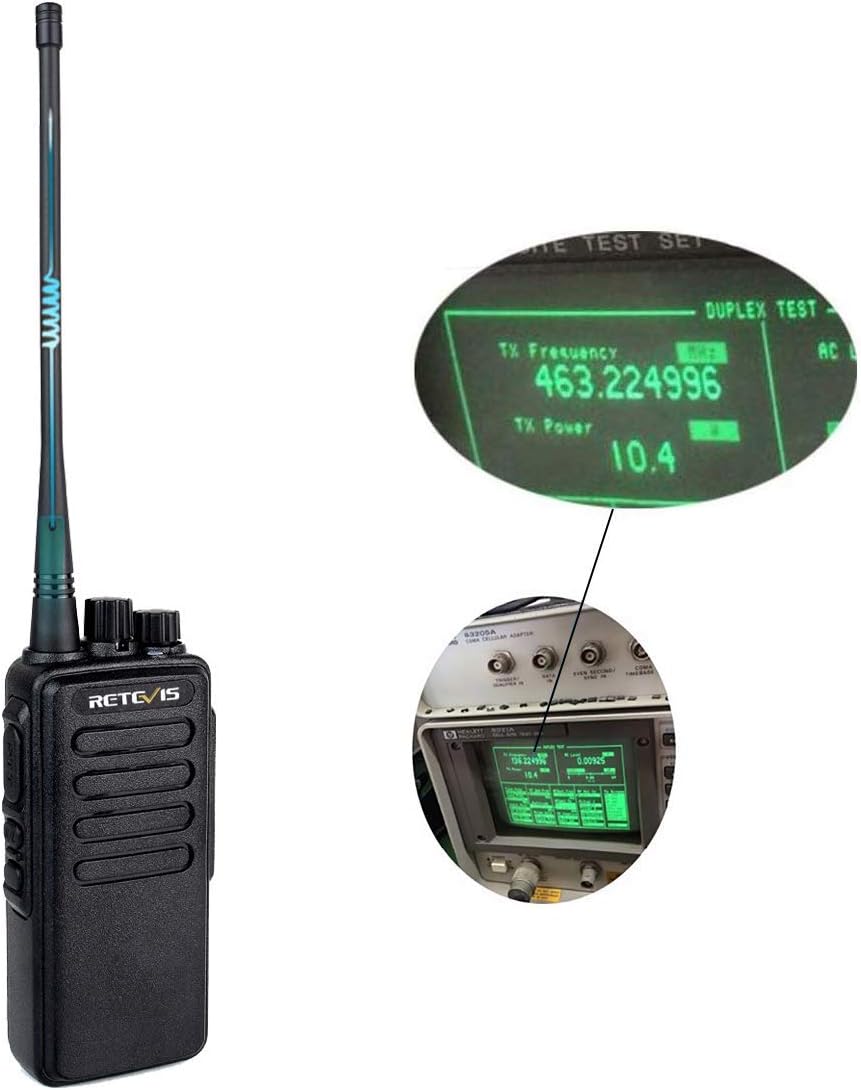 Retevis RT1 Walkie Talkies with Earpiece and Mic, 3000mAh Rechargeable, 5 Pack Y1131