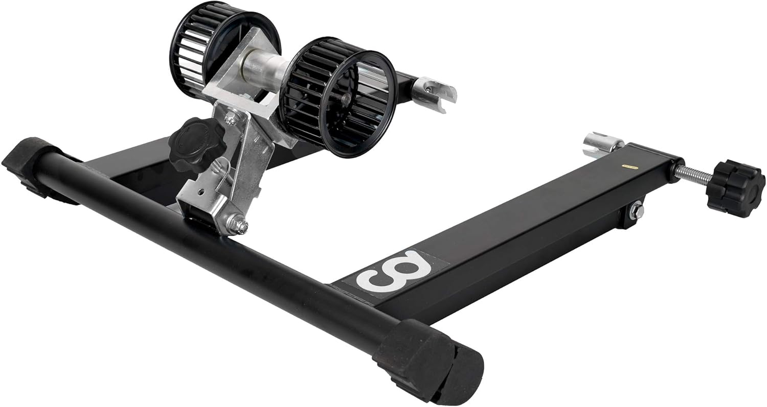 CyclingDeal Wind Resistance Bike Trainer Stand with Front Block Riser & Skewers Y98446