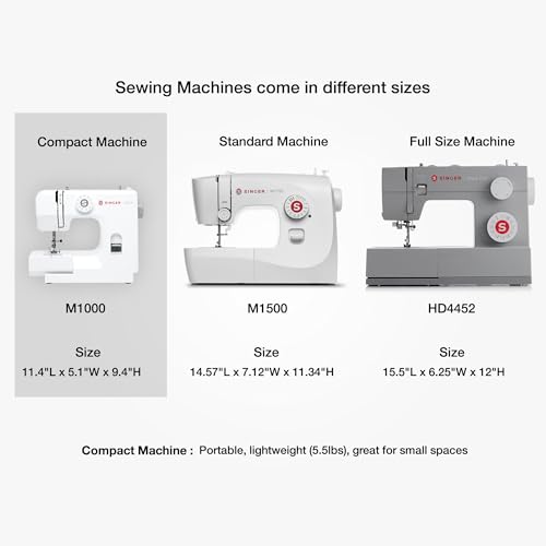 SINGER M1000 Mending Machine, Compact Portable with 32 Stitch Applications, Black L8310
