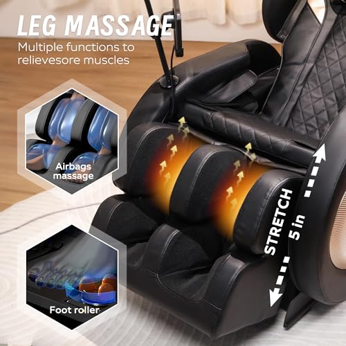 Zero Gravity Full Body Massage Chair with Heat and Airbags S574