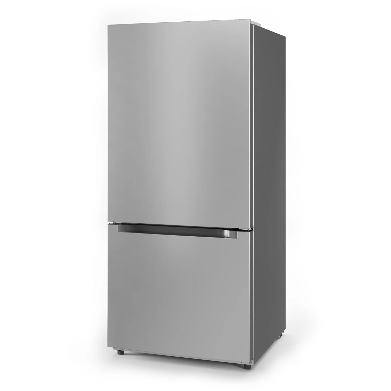 Midea 18.7 Cu. Ft. Bottom Mount Refrigerator, Stainless Steel O61803