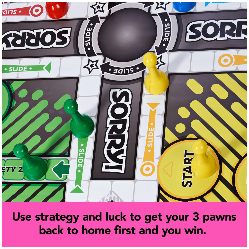 Sorry Board Game Giant Edition, Family Indoor Outdoor, Kids 6+ L239