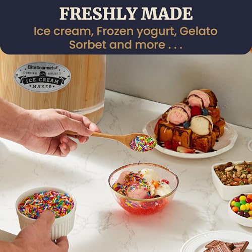 Elite Gourmet 4Qt Electric Ice Cream Maker EIM350 R28527