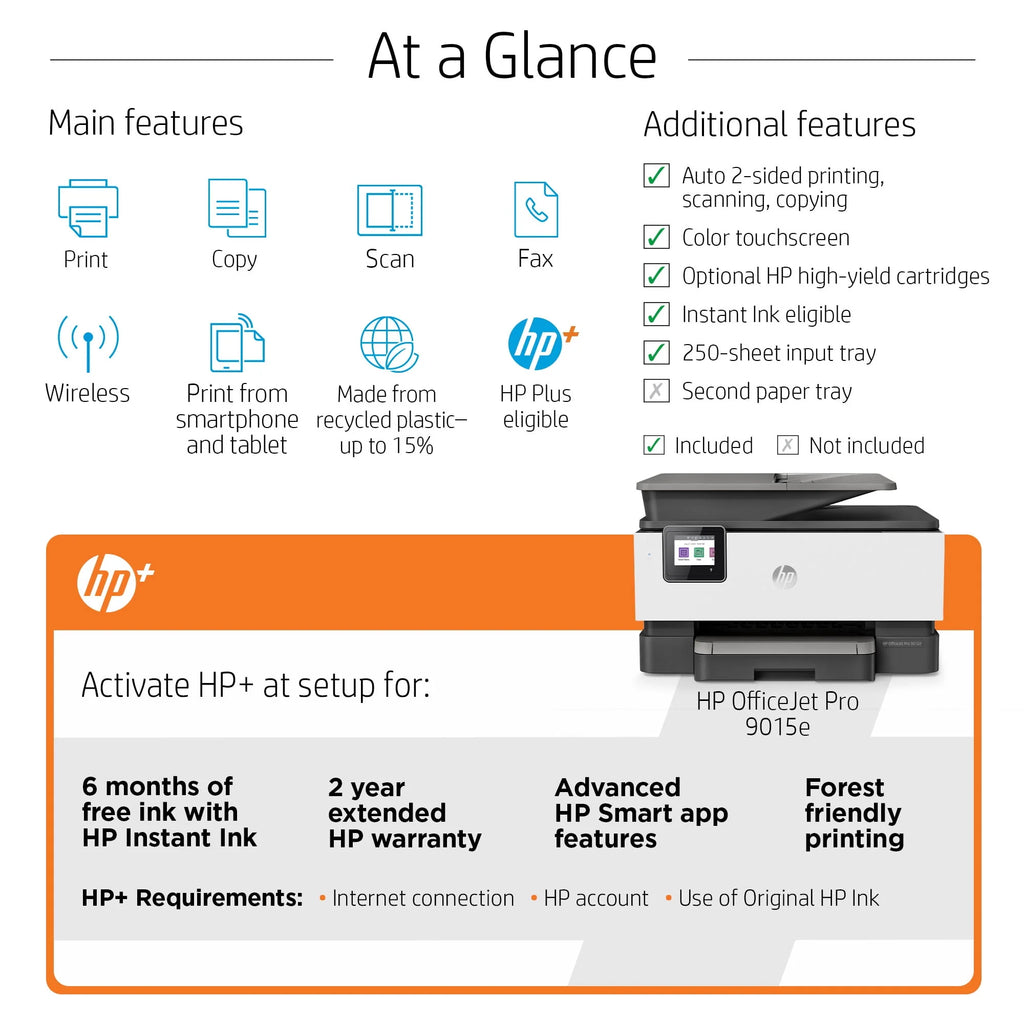 HP OfficeJet 9025e All-in-One Wireless Color Inkjet Printer N776251