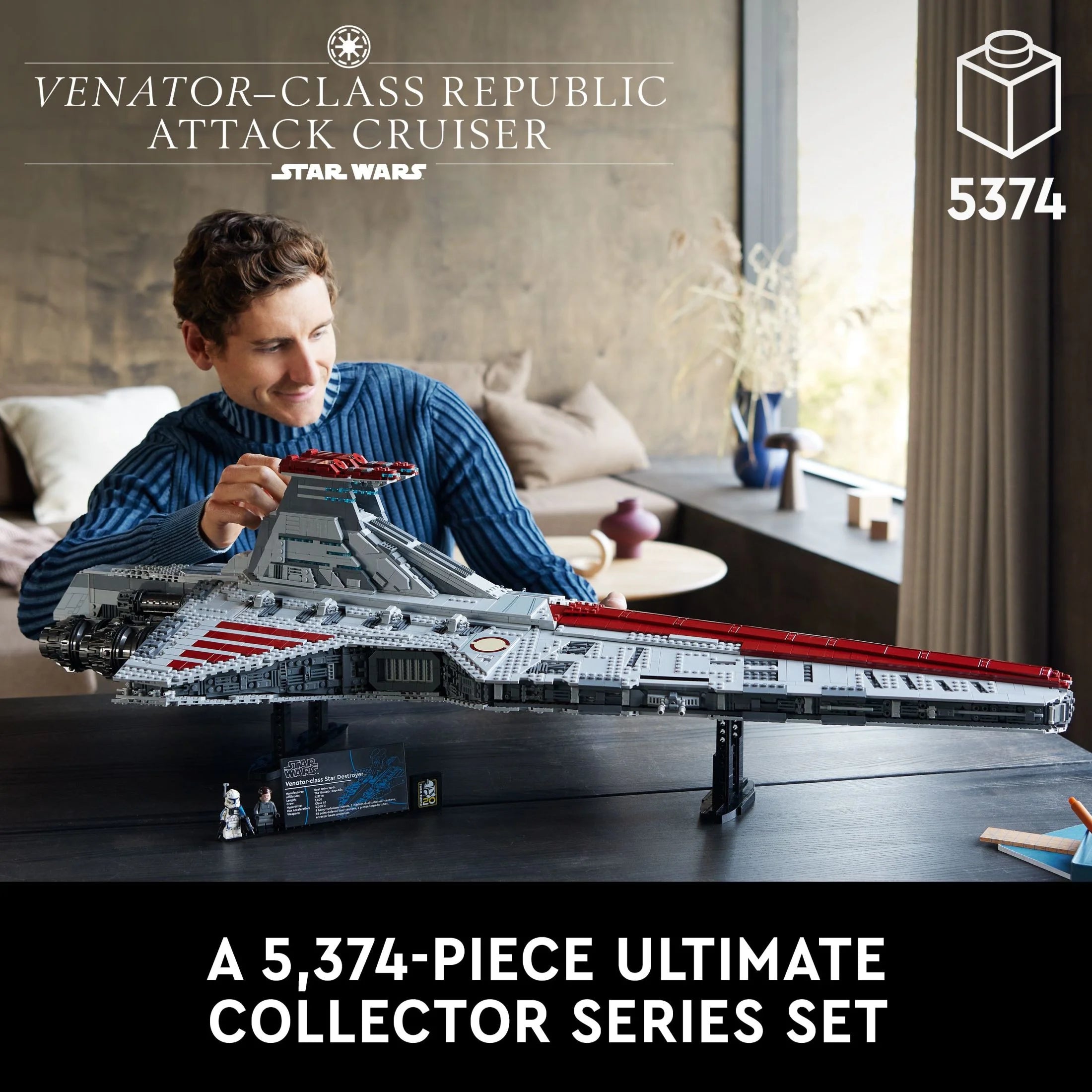 LEGO Star Wars Venator-Class Republic Attack Cruiser Building Set for Adults, 75367 F8395