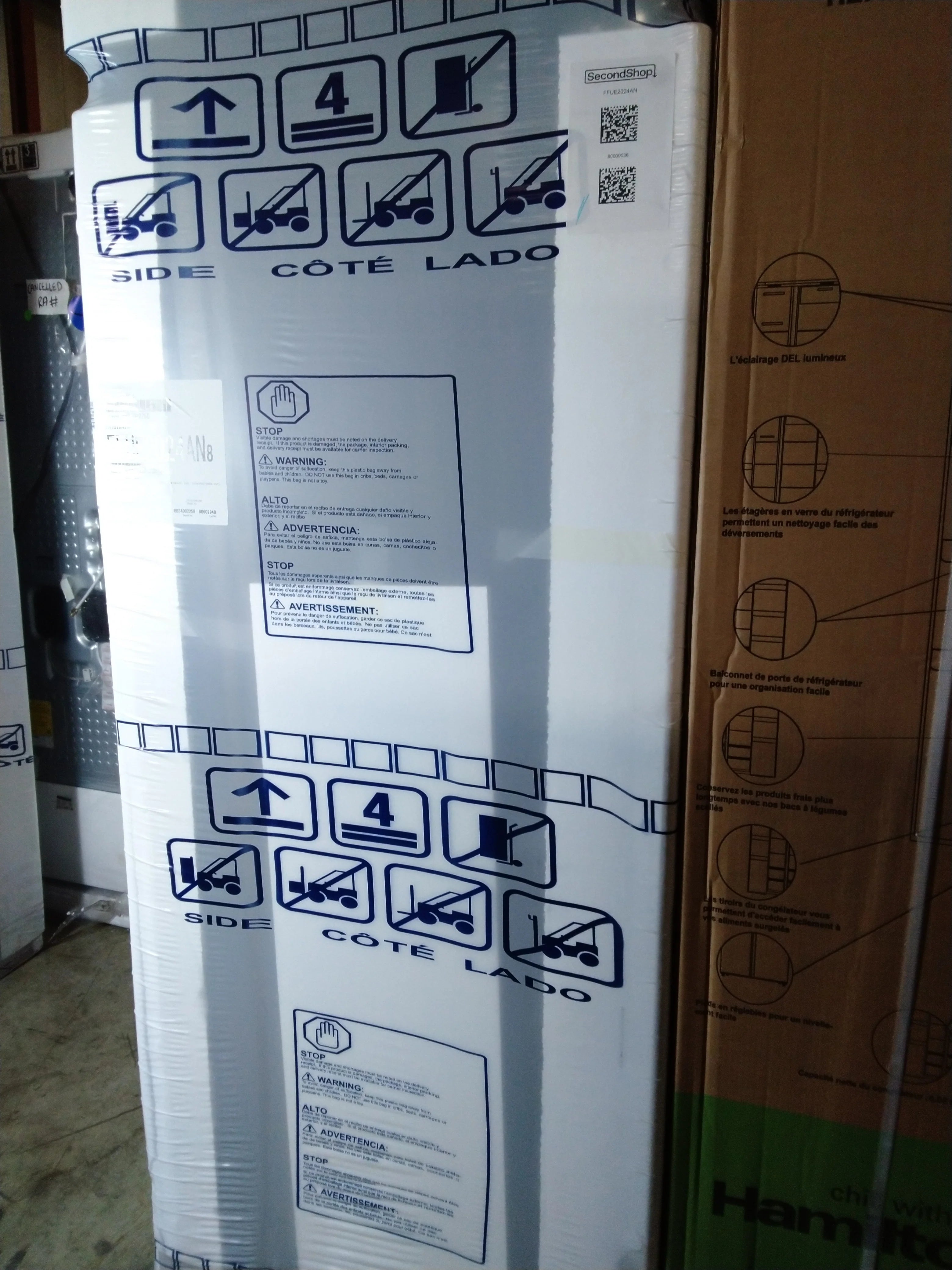 FRIGIDAIRE 20 CU FT. Upright Freezer with Auto-Close Doors R49282