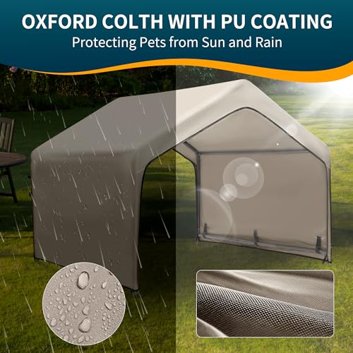 Dog Tent Outdoor Extra Large Waterproof Shade Shelter for Pets, Gray I68919