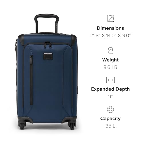 TUMI Aerotour 4 Wheel Expandable Carry-On Luggage, Black W53747