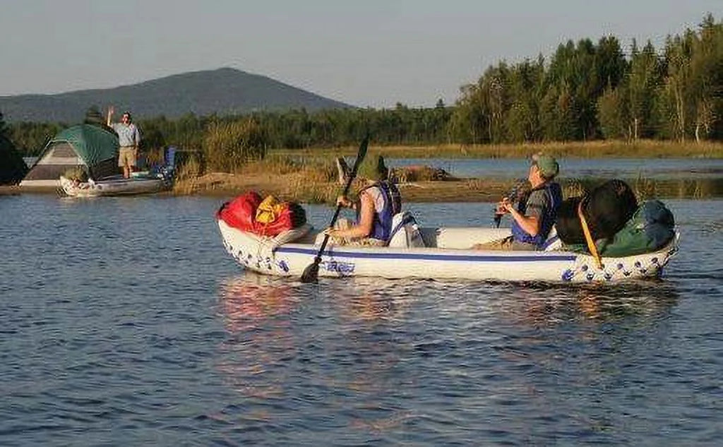 Sea Eagle 370 Deluxe 2 Person Inflatable Sport Kayak with Paddles J848