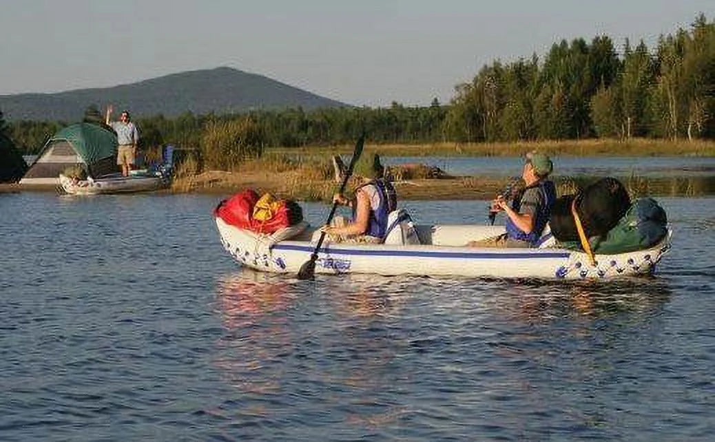 Sea Eagle 370 Deluxe 2 Person Inflatable Sport Kayak with Paddles J848