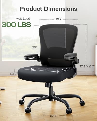Marsail Ergonomic Office Chair with 3D Lumbar Support & Headrest T824