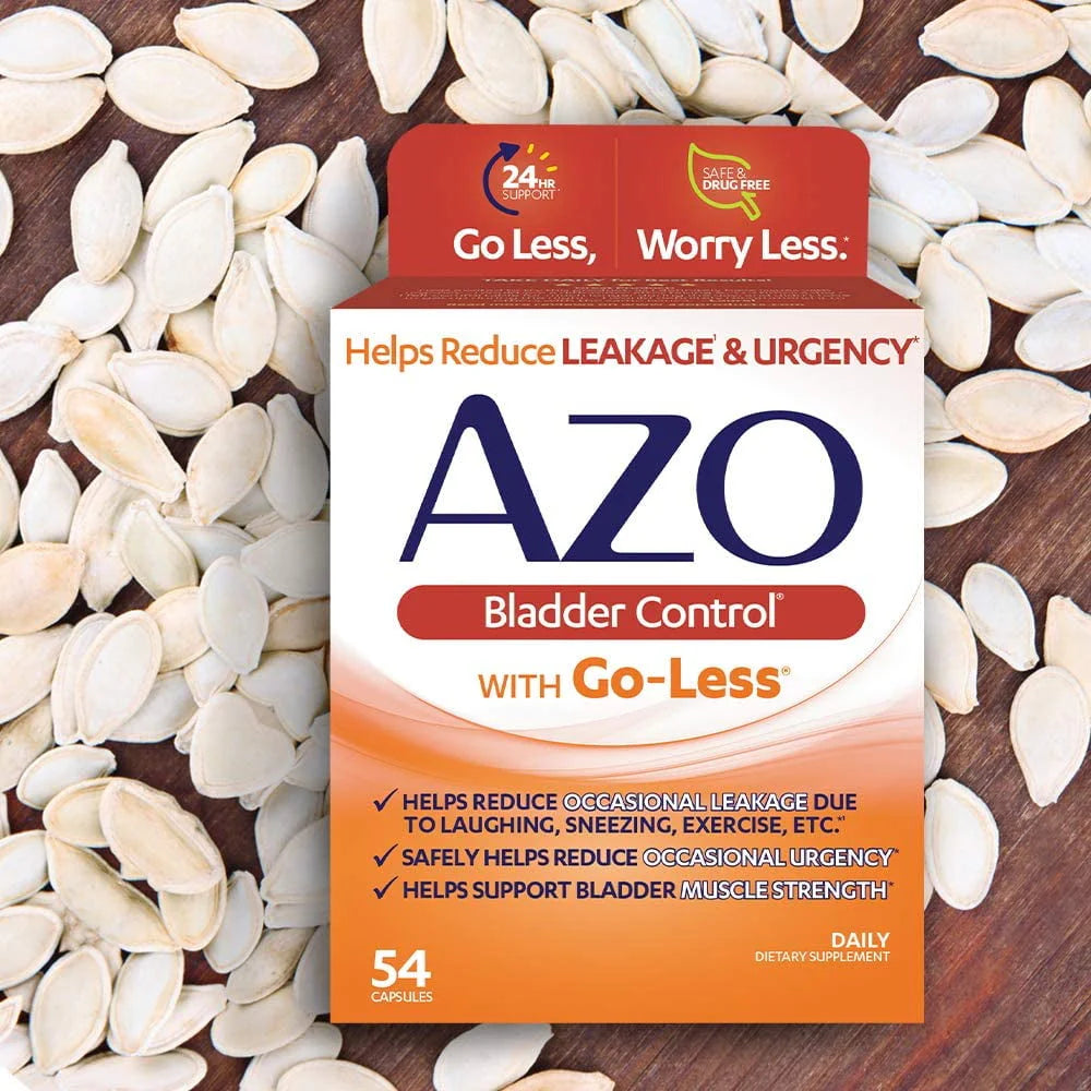 AZO Bladder Control with Go-Less Daily Supplement, 54 Count Capsules P383
