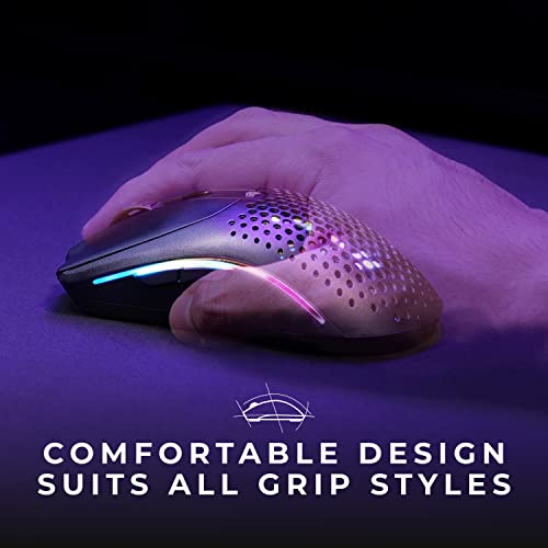 Glorious Gaming Model D 2 Wireless Ergonomic Mouse, 66g, White V612