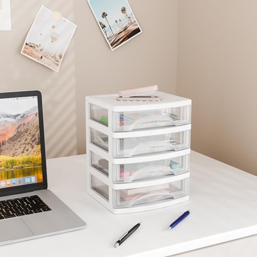 3 Drawer Plastic Storage Organizer for Home Office G4159