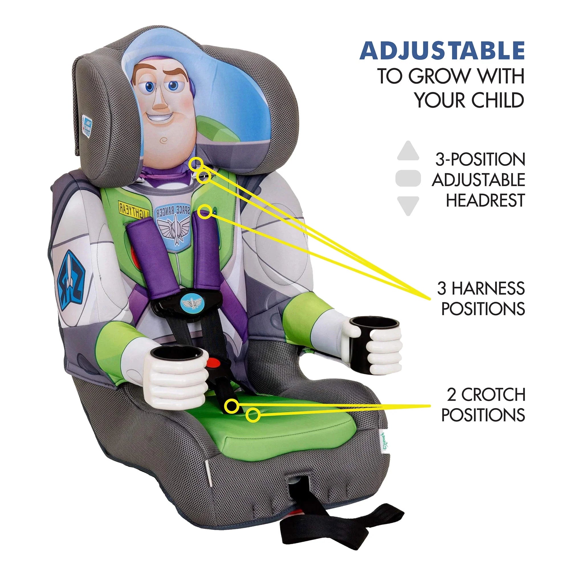 KidsEmbrace Combination Harness Booster Car Seat, Marvel Avengers Captain America Q1832