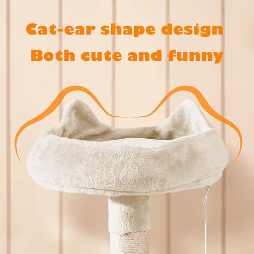 Yaheetech 62.5in Cat Tree with Platform & Hammock, Dark Gray L747397