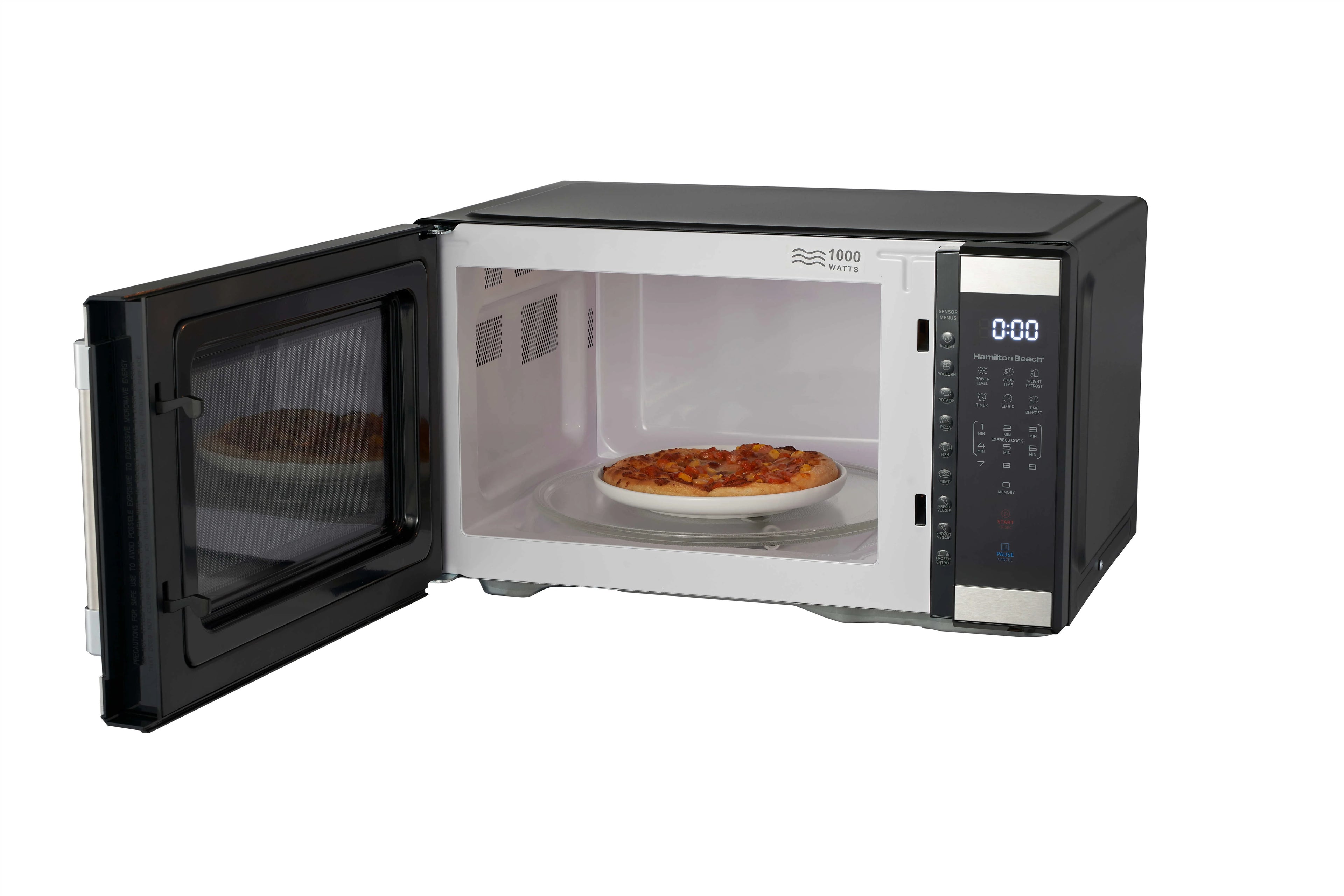 Hamilton Beach 1.1 cu ft Countertop Microwave Oven Stainless Steel U764319