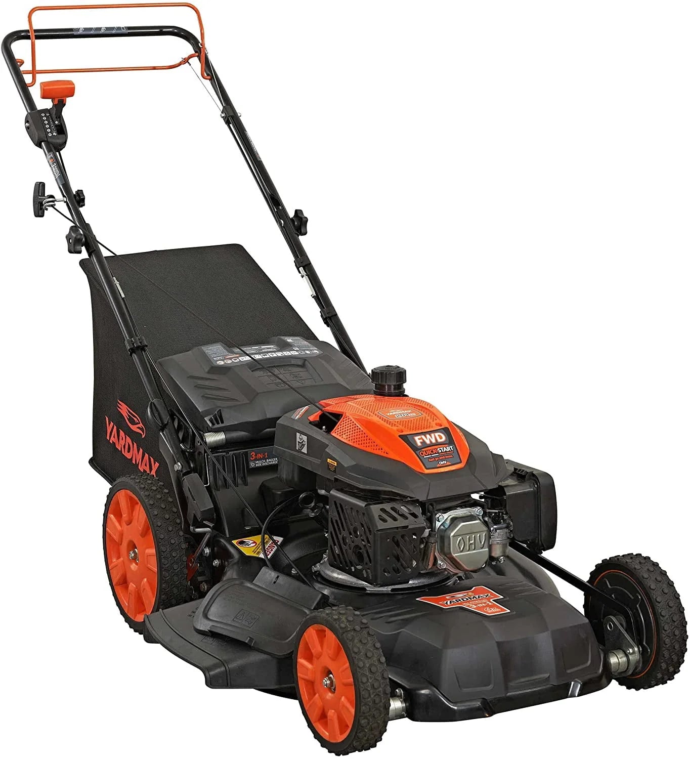22 in. 201cc SELECT PACE 6 Speed CVT High Wheel FWD 3-in-1 Gas Walk Behind Self Propelled Lawn Mower