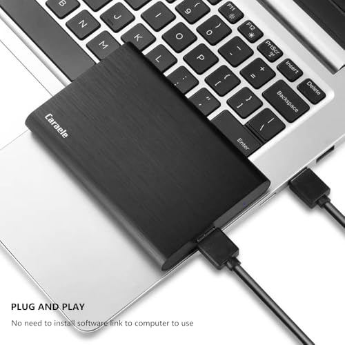 750GB Ultra Slim Portable External Hard Drive USB3.0 for PC, Mac, Xbox, PS4 (Black) C665600