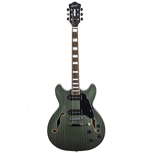 GROTE Semi-Hollow Electric Guitar P90 Grey P43324