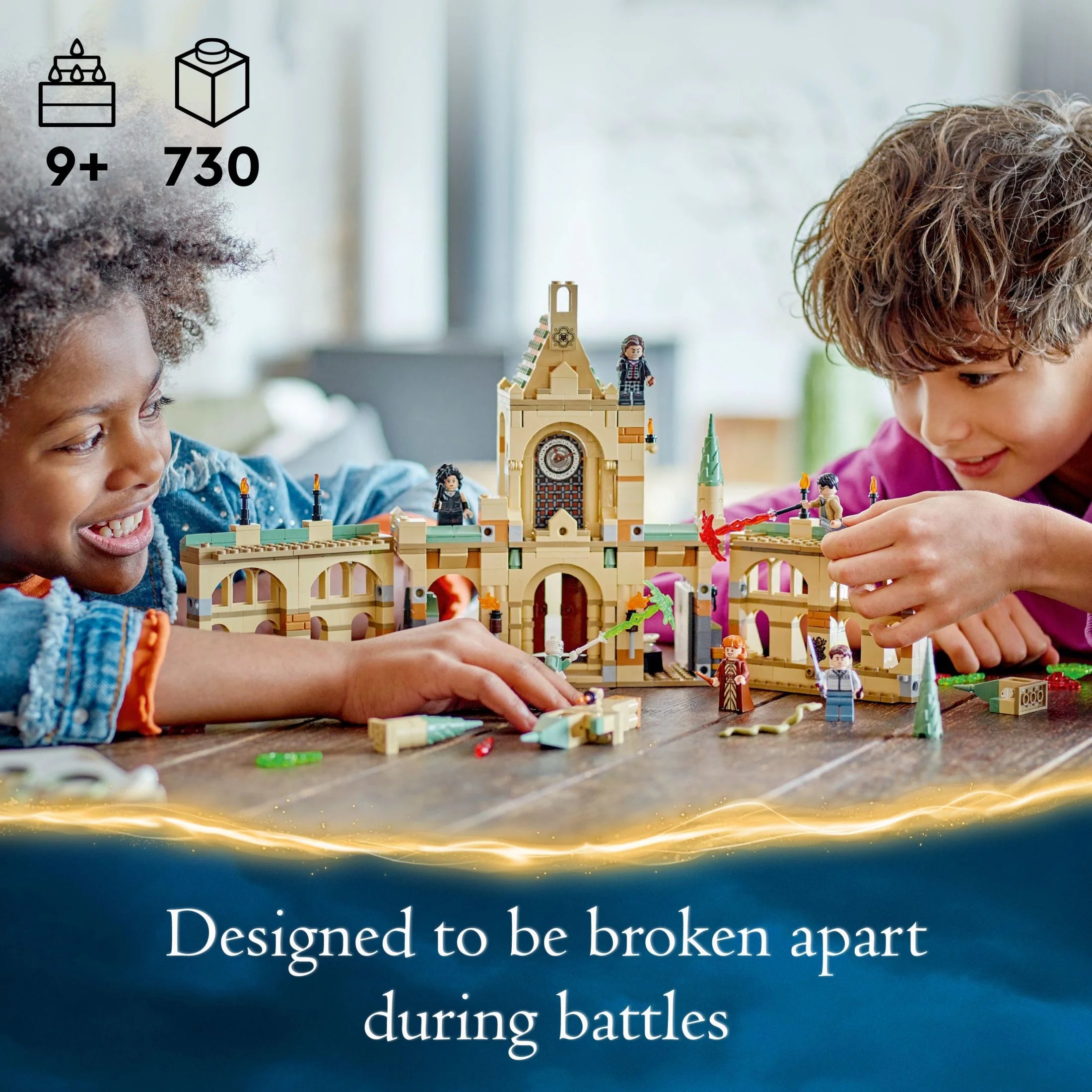 LEGO Harry Potter The Battle of Hogwarts Building Toy Set, 6 Minifigures, Ages 9 and Up A39520