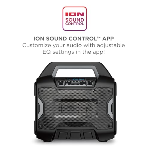 ION Block Rocker Portable Bluetooth Party Speaker with Karaoke Microphone T461114