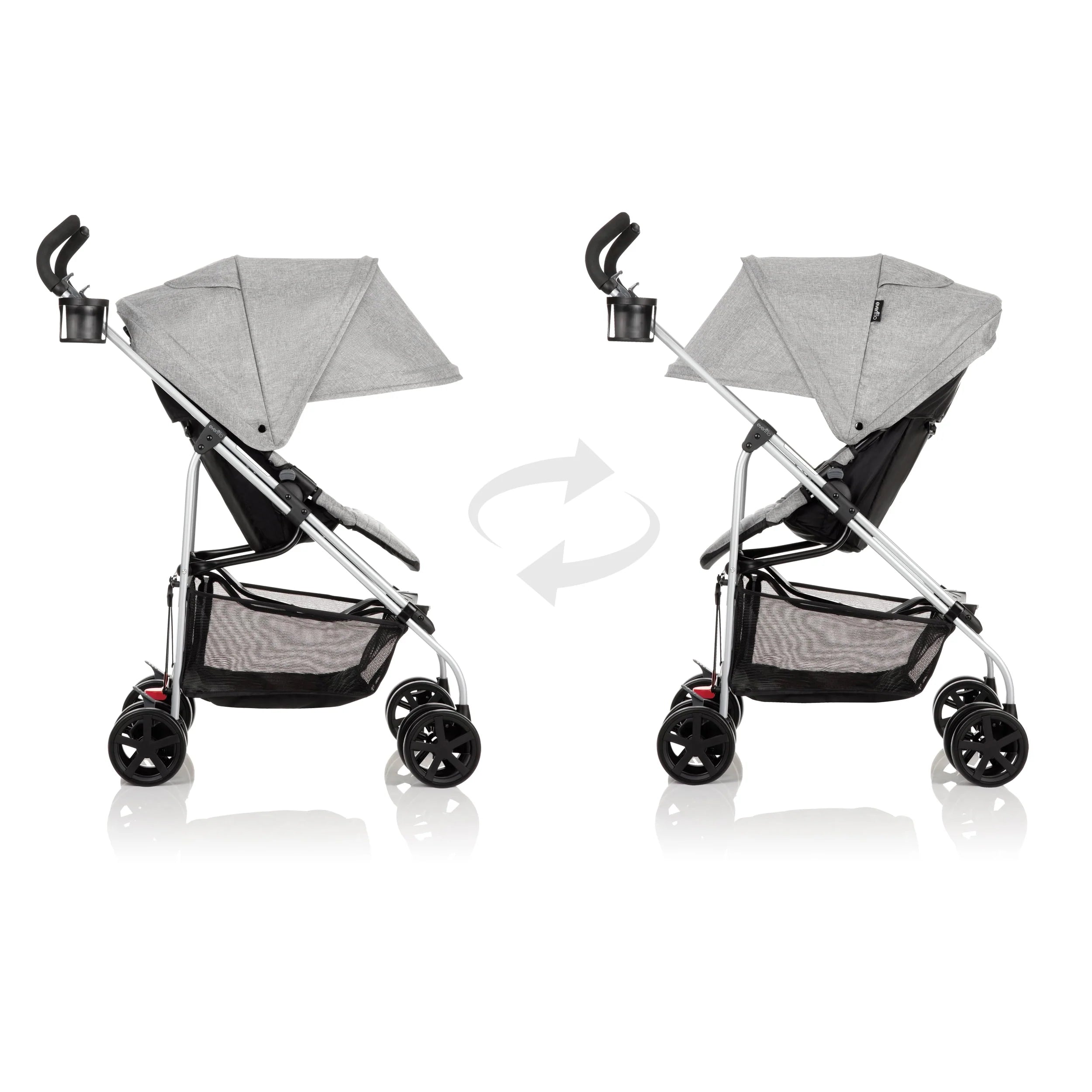 Evenflo Reversi Lightweight Reversible Stroller, Altair Black F135961