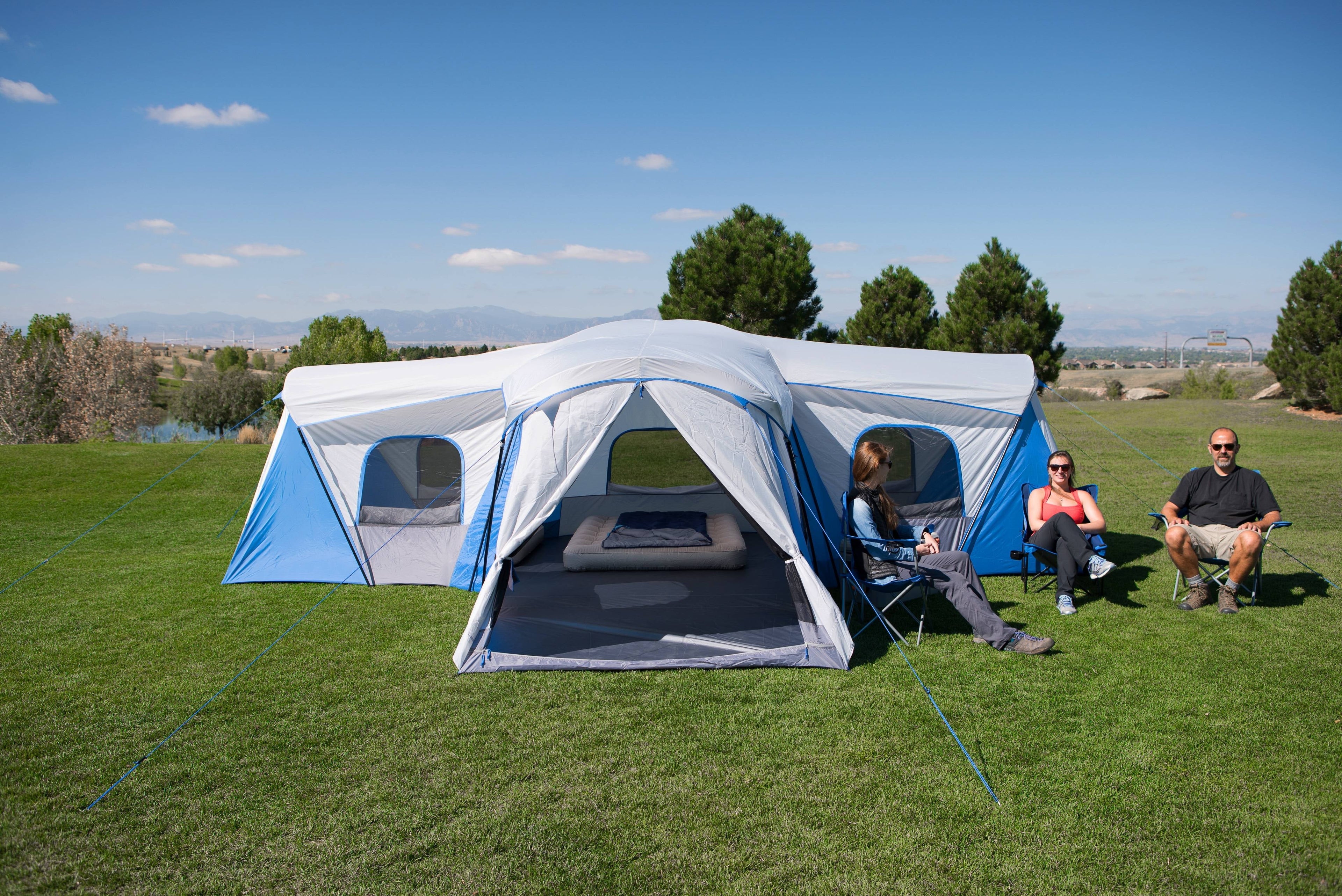 Ozark Trail 16-Person 3-Room Family Cabin Tent with 3 Entrances R740