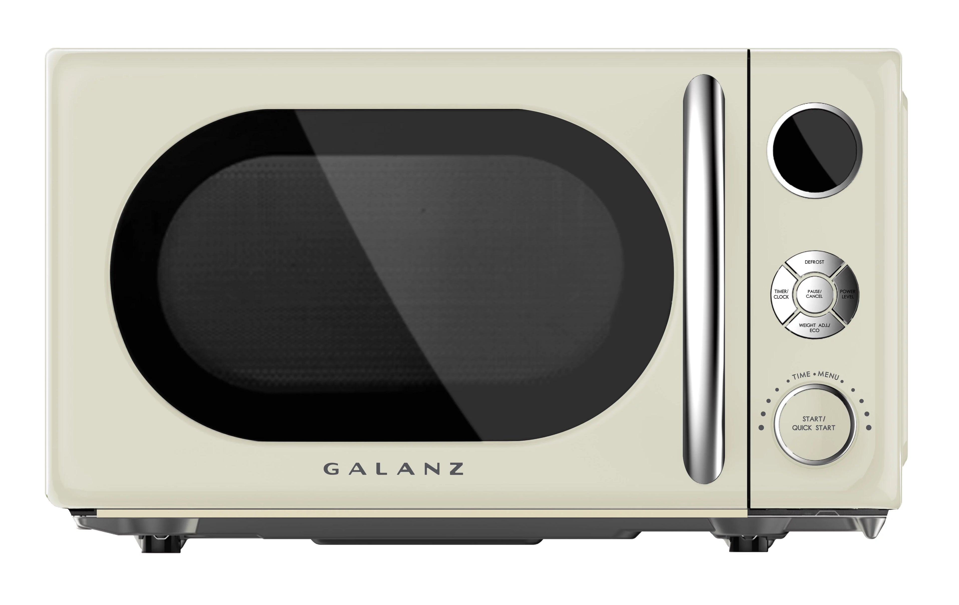 Galanz 0.7 Cu ft Retro Countertop Microwave Oven, 700 Watts, Blue, New