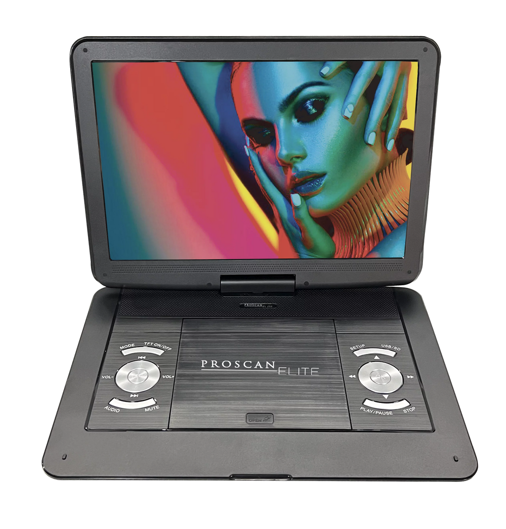 Proscan Elite 13.3 Portable DVD Player, PEDVD1332, Black