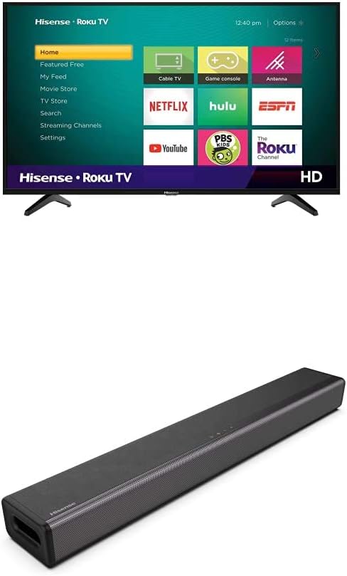 Hisense 40-Inch Class H4 Series LED Roku Smart TV with Alexa Compatibility A334