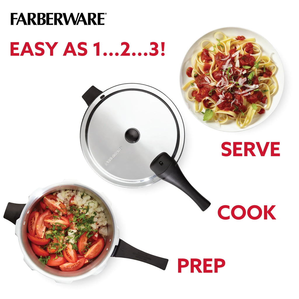 Farberware 6-Quart Aluminum Stovetop Pressure Cooker D2692