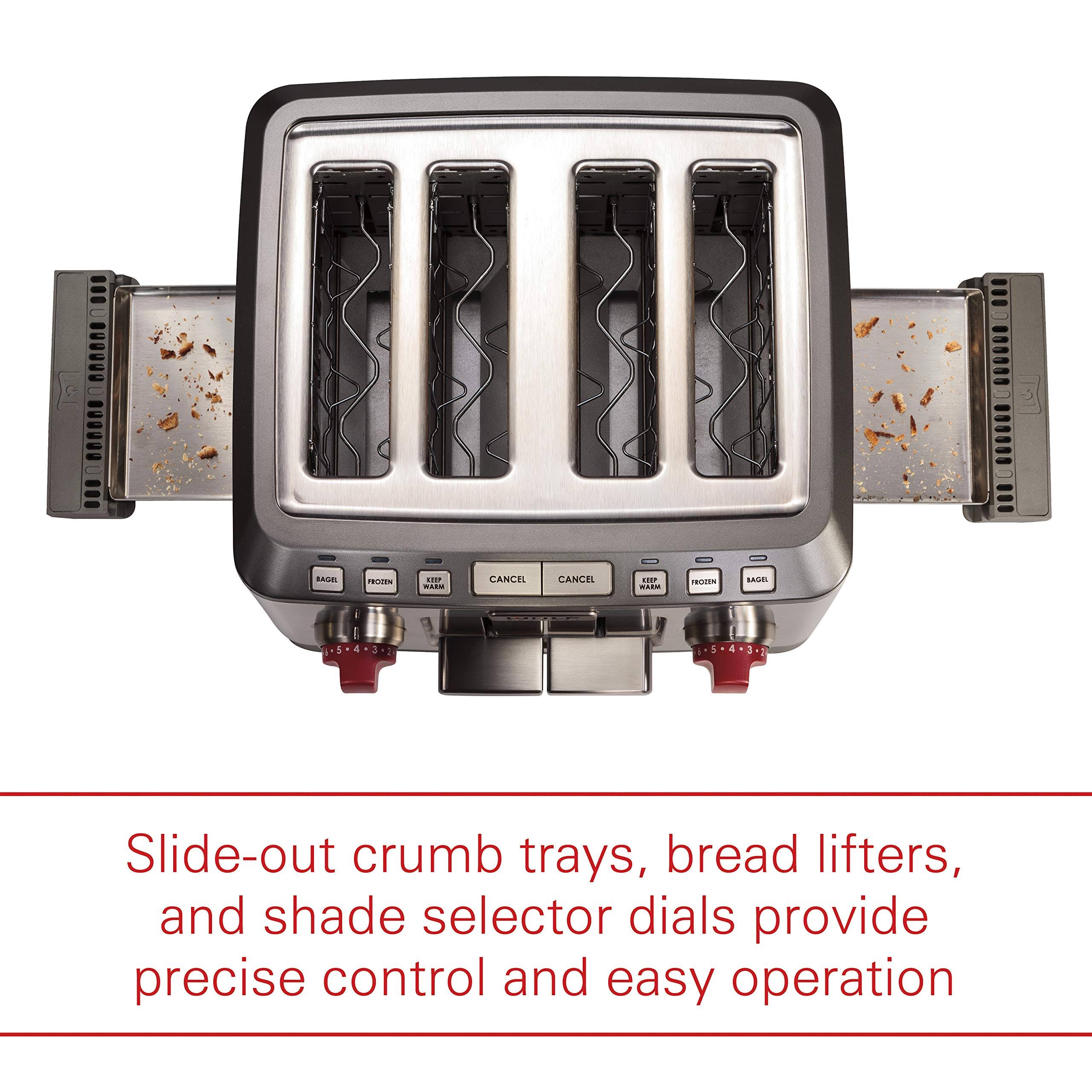 Wolf Gourmet 4-Slice Toaster, Red Knob G512249