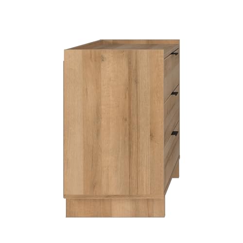 Prepac Sonoma Tall Nightstand with 3 Drawers, Black Q28004
