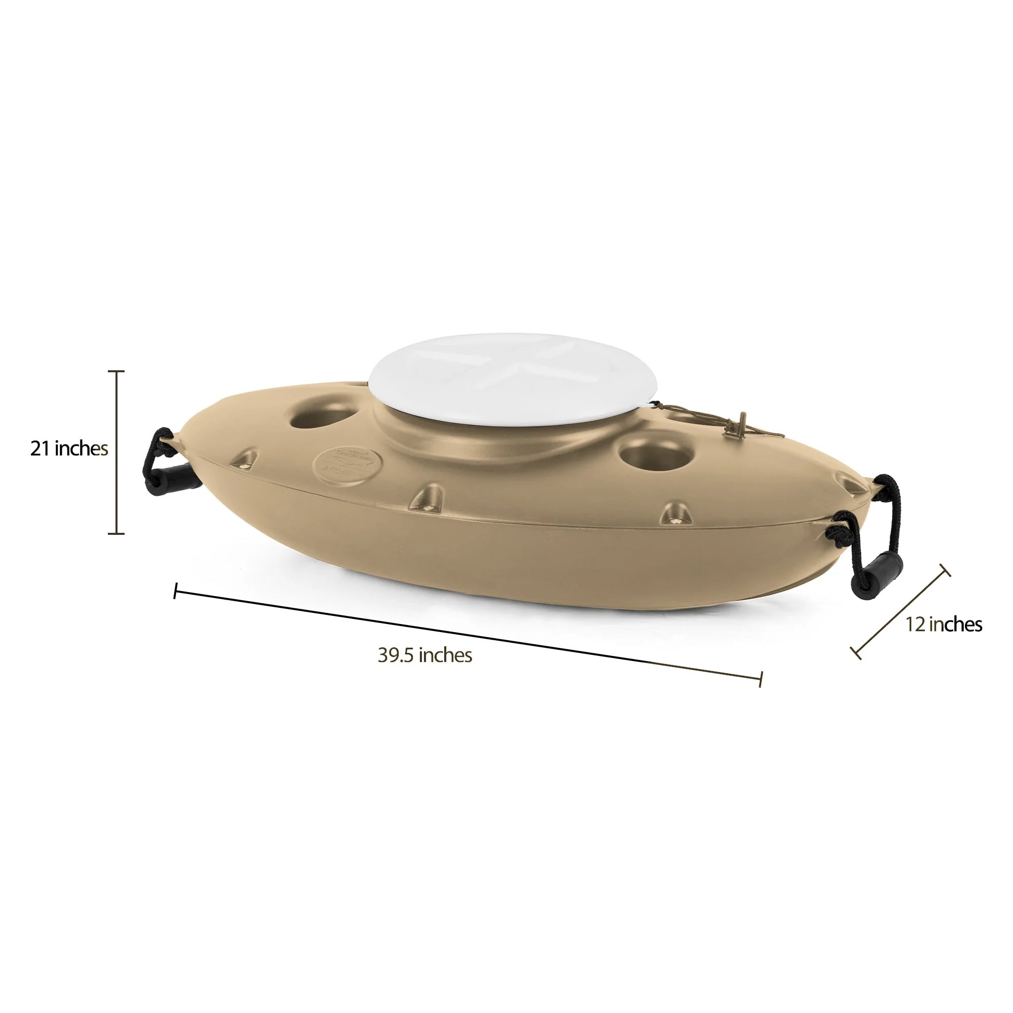 Creekkooler 30 qt Hard Side Floating Cooler, Yellow R231161