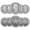 Lot of 10 - 2024 1 oz Canadian Silver Maple Leaf Coin BU