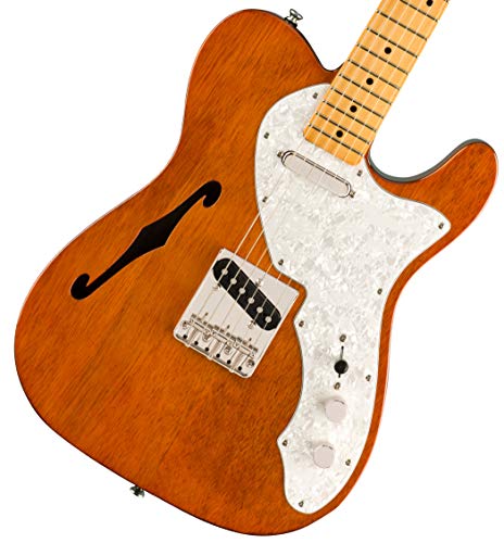 Squier Classic Vibe 70s Thinline Telecaster Electric Guitar Natural Maple Fingerboard W3907