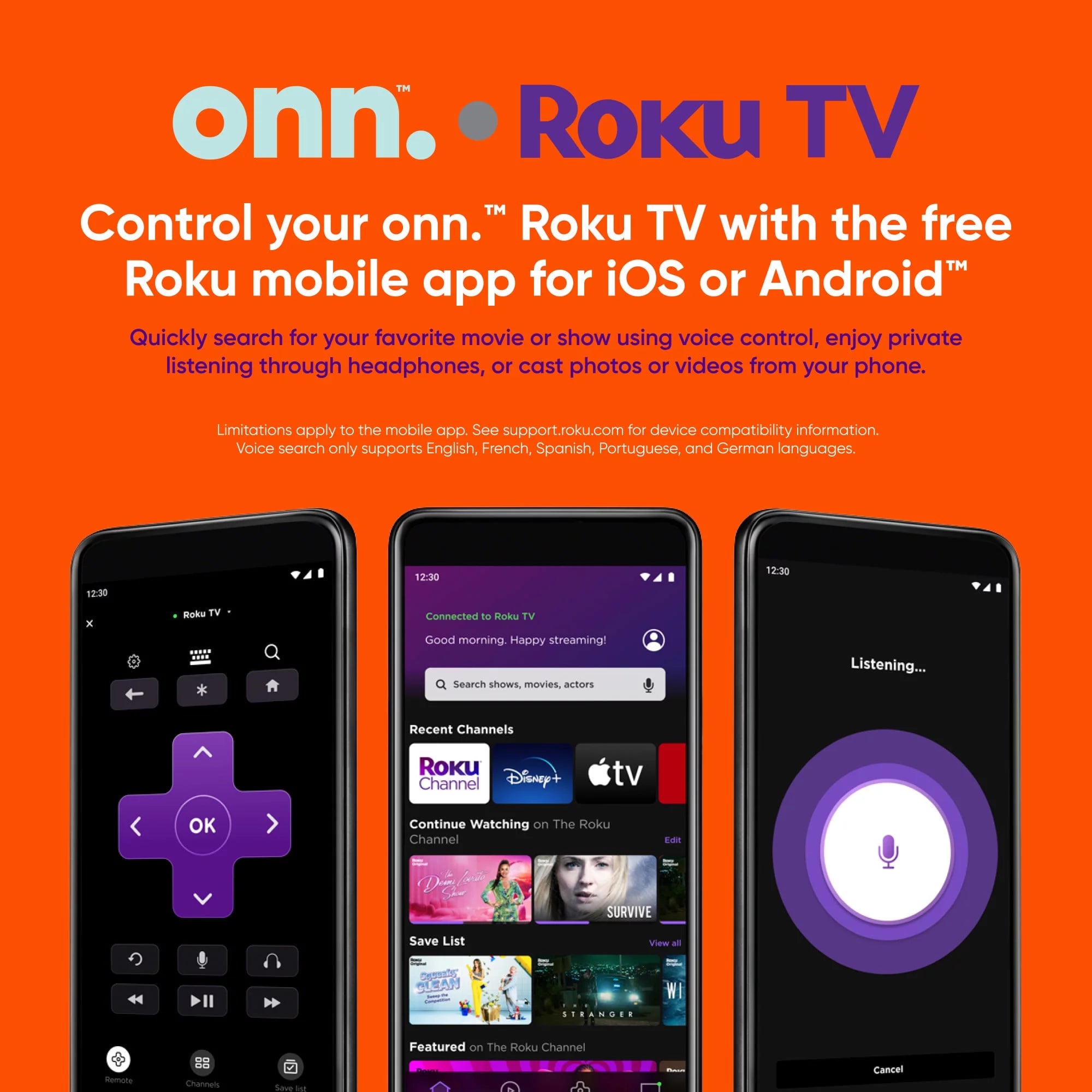 onn. 24" Class HD (720P) LED Roku Smart TV A728