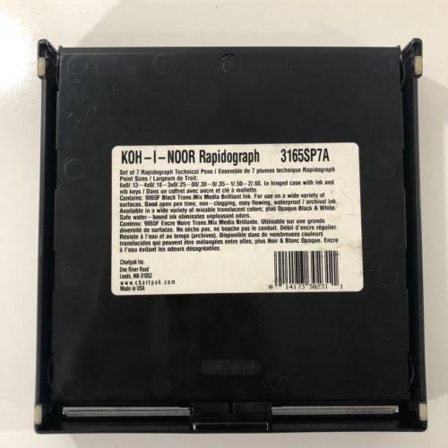 Koh-I-Noor Rapidograph 7-Pen Artist Set O9590
