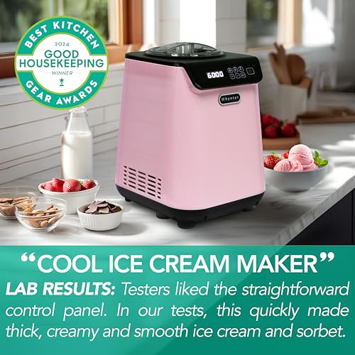 Whynter Ice Cream Maker 2.1 Qt Automatic with Built-In Compressor, Stainless Steel J810