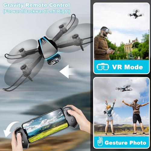 Mini Drone with Camera 1080P HD Foldable for Kids Adults W57139